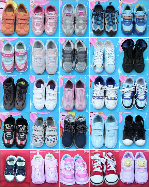 **ขายรองเท้าเด็กมือสองแบรนด์เนม-adidas-nike-sanrio-timberlan