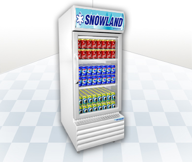 ตู้แช่เครื่องดื่ม-1-ประตู-ระบบโนฟรอส-รุ่น-snowland-