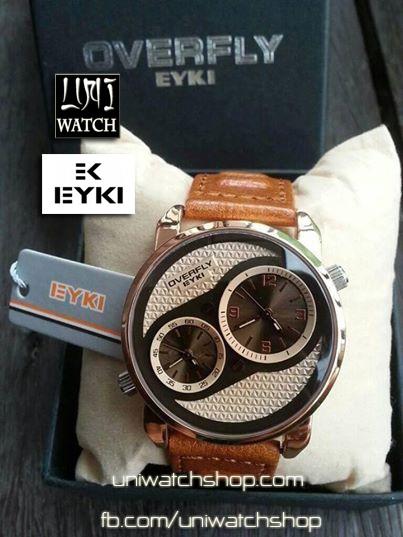 นาฬิกาข้อมือ-eyki-overfly-limited-edition-สีน้ำตาลอ่อน-สายหน