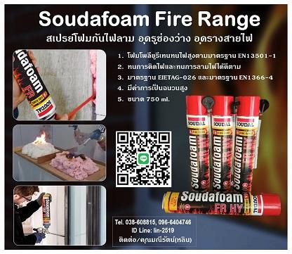 soudafoam-fr-hy-สเปรย์โฟมกระป๋องป้องกันไฟลาม-อุดช่องว่าง-ช่อ