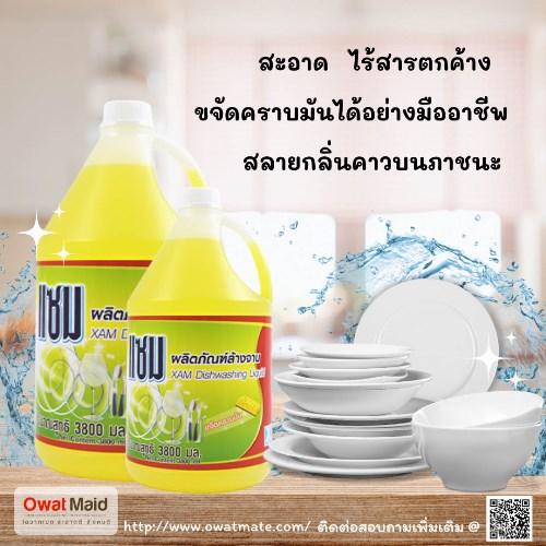น้ำยาล้างจานแซม--สูตรเข้มข้น